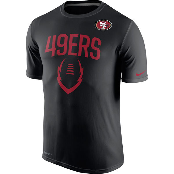 Men NFL San Francisco 49ers Nike Legend Icon Performance TShirt  Black->nfl t-shirts->Sports Accessory